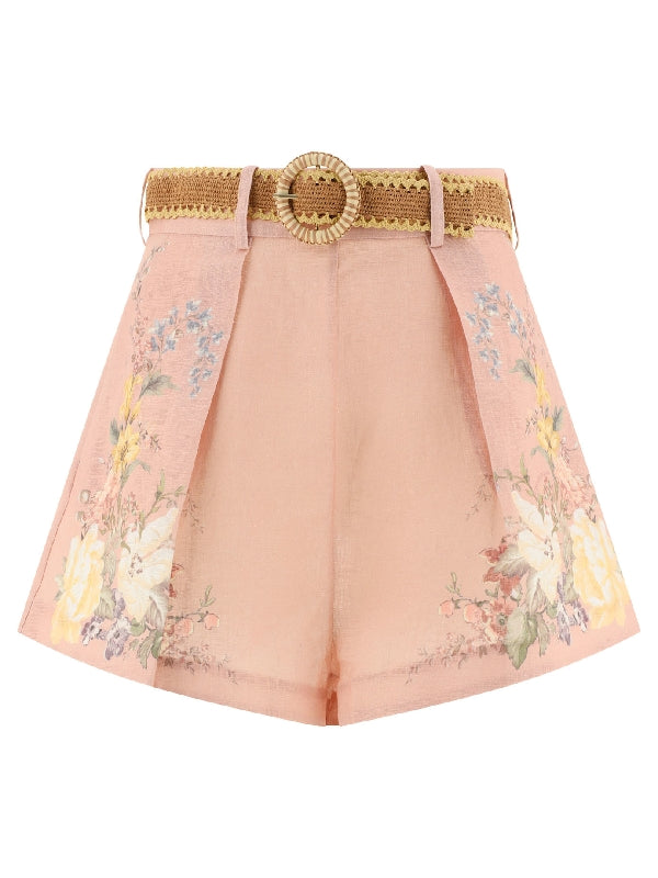 Waverly Belt Linen Shorts