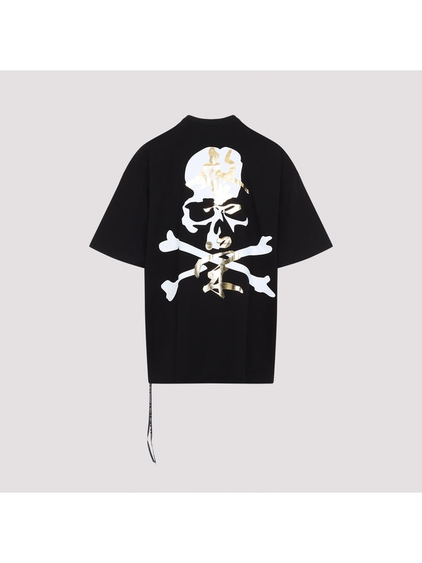 Skull Printing Strap Short Sleeve T-shirt