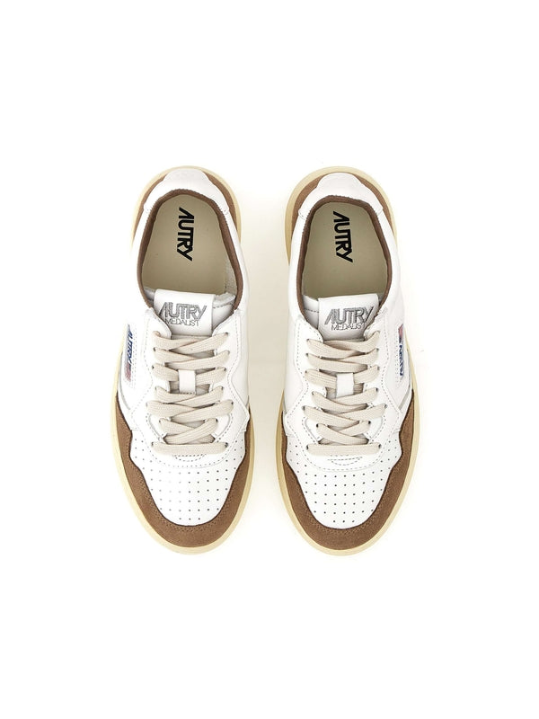 Autry Beige Low Top Sneakers