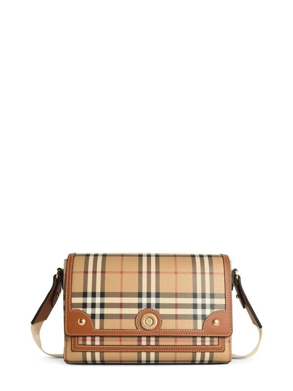 Burberry Beige Checked Crossbody & Shoulder Bags