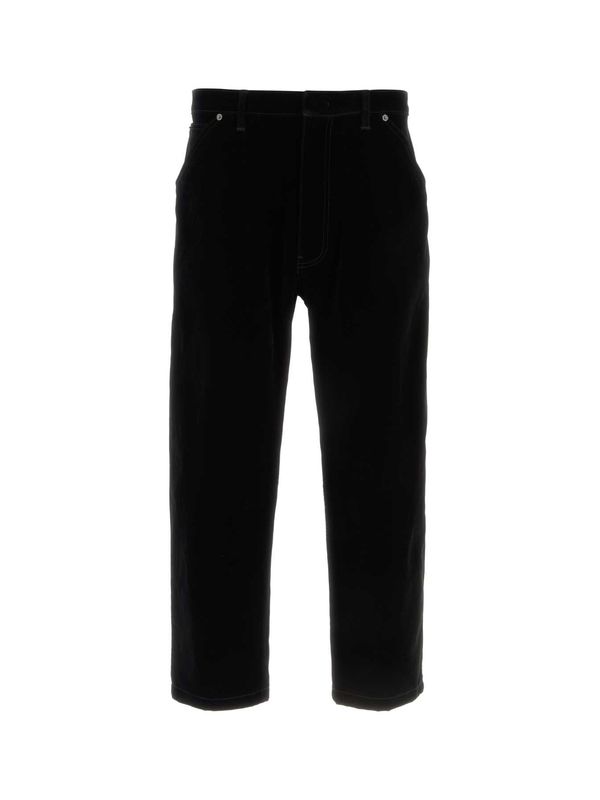 Back Triangle Logo Velvet Pants