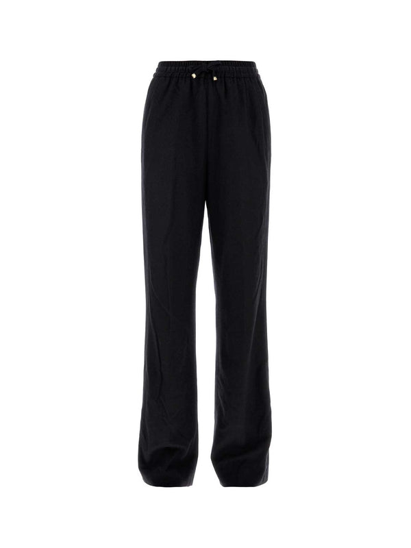 Straight drawstring pants