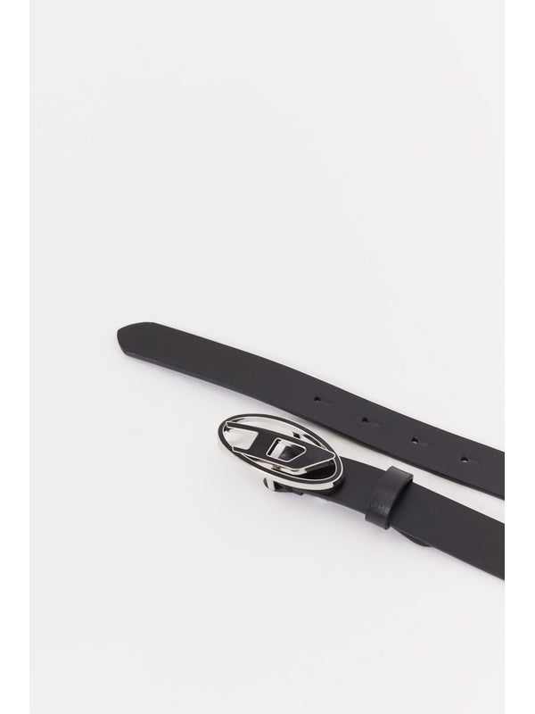 Diesel Black Leather Belts