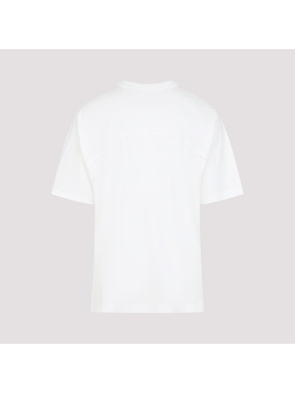 Stripe Detail Cotton Short-Sleeve T-Shirt