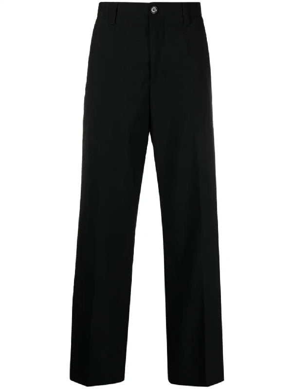 Straight Wool Banding Pants