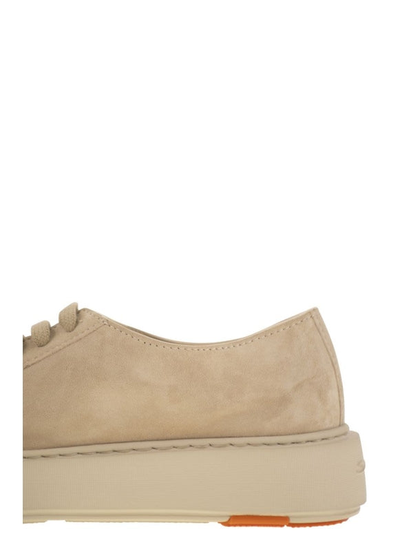 Santoni Beige Low Top Sneakers