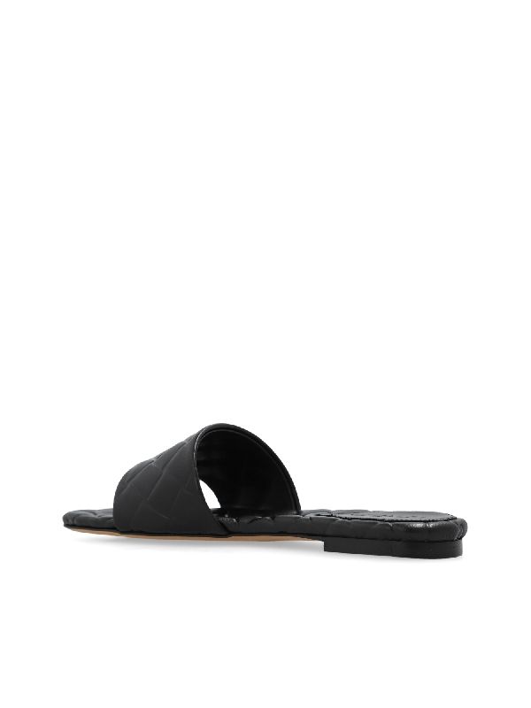 Amy Intrecciato Leather Slides