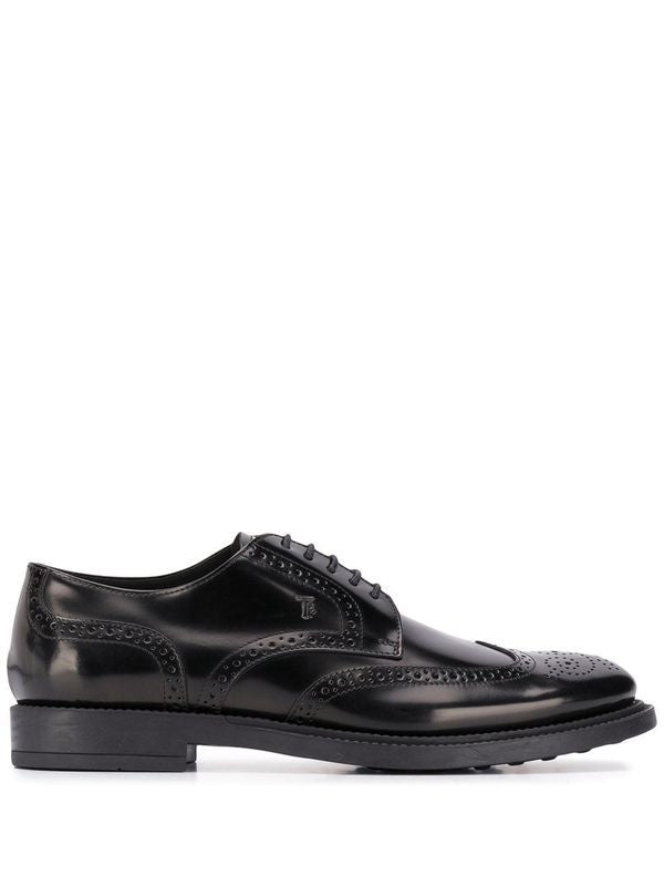 Tod's Flat shoes Black Lace-ups