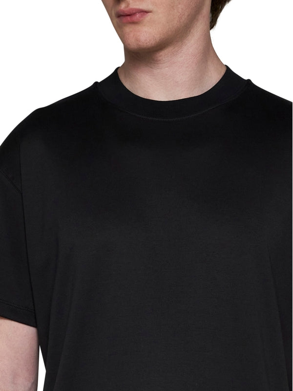 Black Cotton Short Sleeve T-Shirt