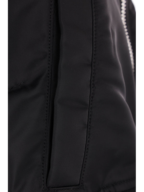 Asymmetrical Panel Nylon
  Bomber