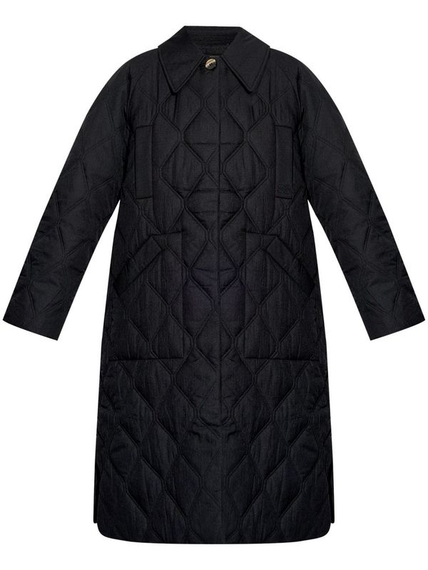 GANNI - Quilted Nylon Coat - Jente