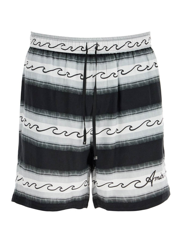 Stripe Drawstring Shorts