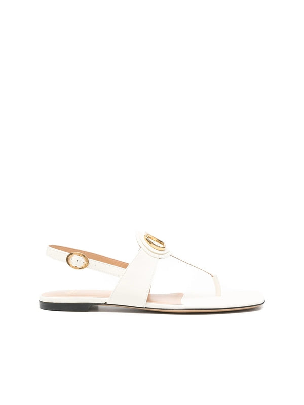 Valentino White Flat Shoes