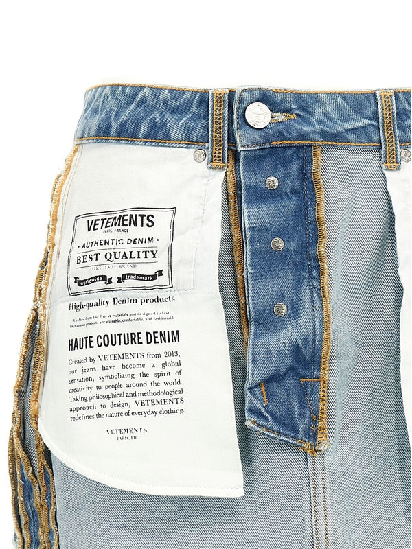 Inside-Out
  Denim Skirt