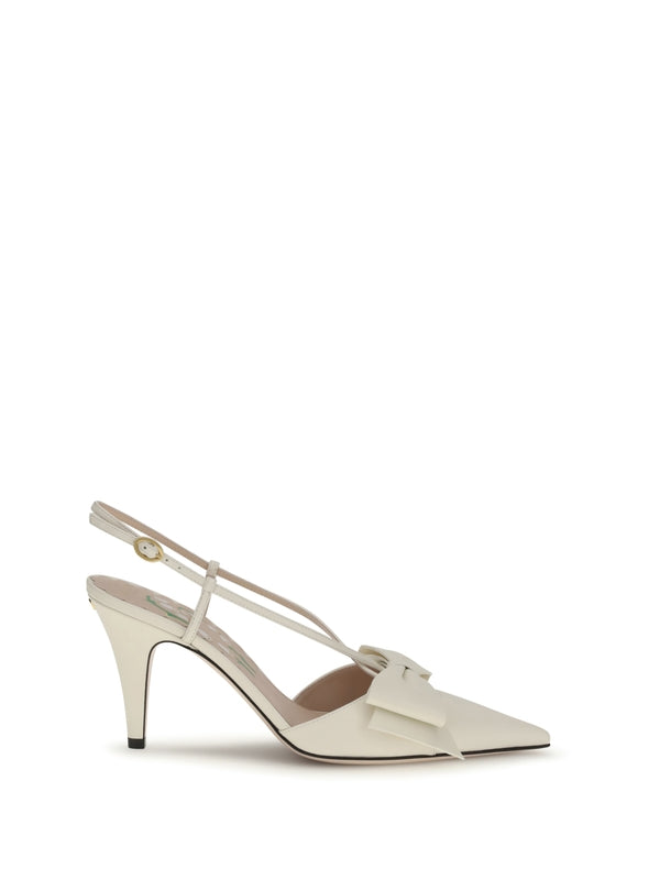 Valentino White Sandal Heels