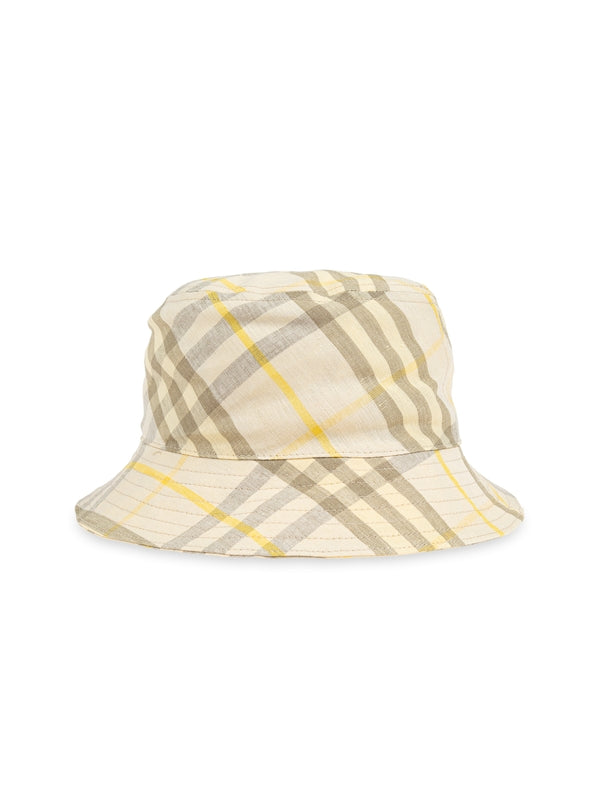 Check Pattern
  Linen Bucket Hat