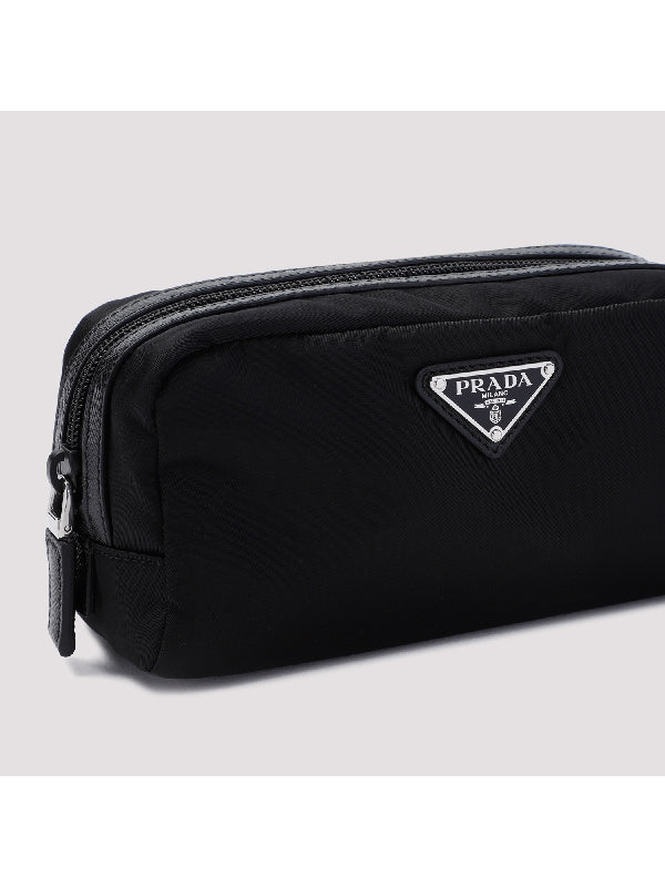 Triangle Logo Re-Nylon Pouch