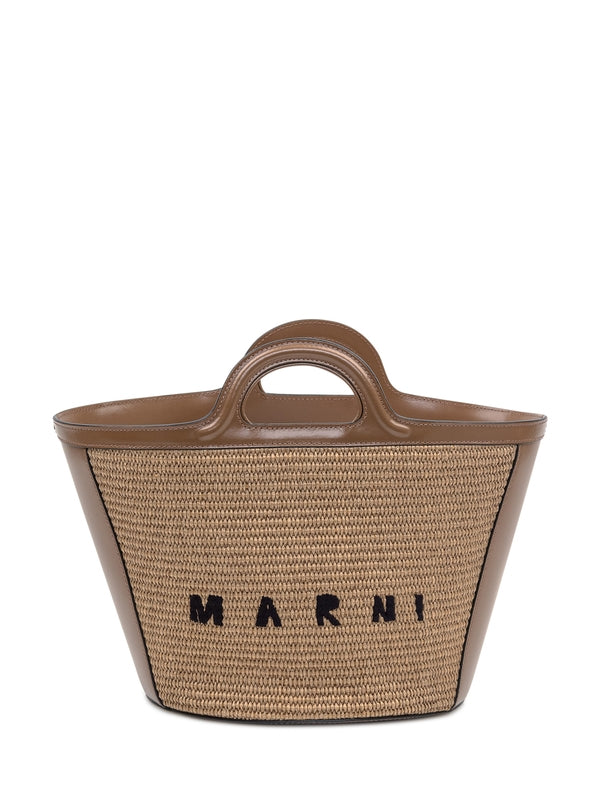 Tropicalia Raffia Effect Small Tote Bag