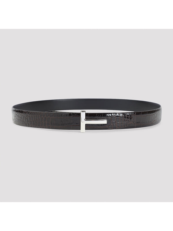 Tom Ford Brown Leather Belts