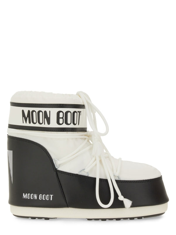 Moon Boot White Lace-Up Boots