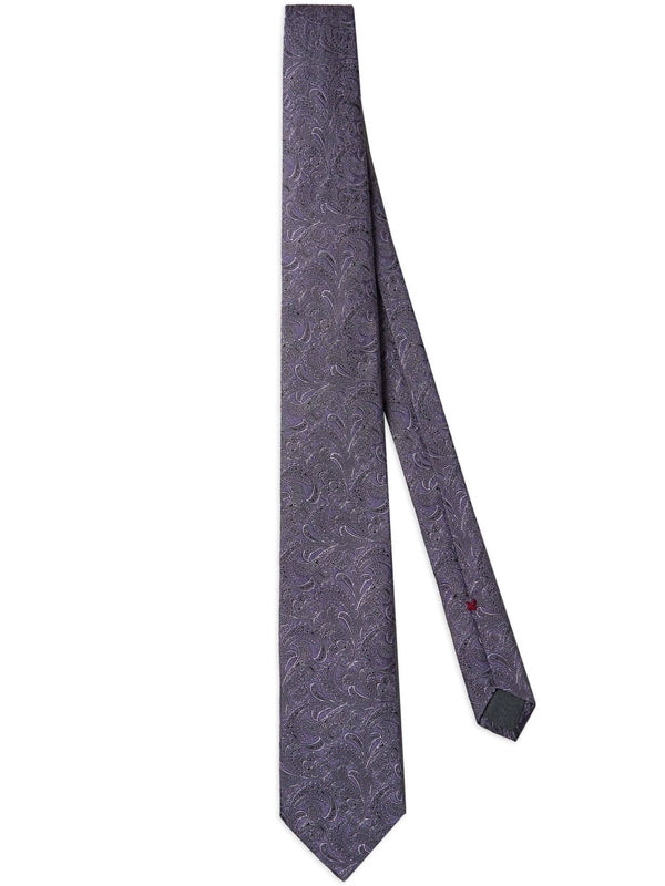 Paisley Pattern Silk Necktie