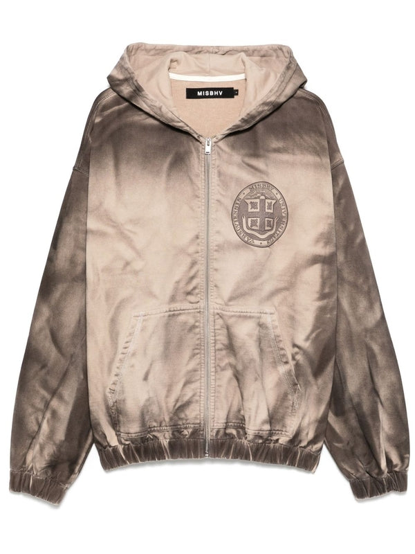 Logo Emblem Printing Cotton
  Hood Jacket