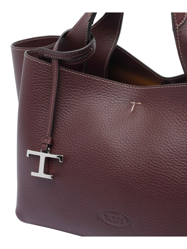 Tod'S Purple Tote Bags
