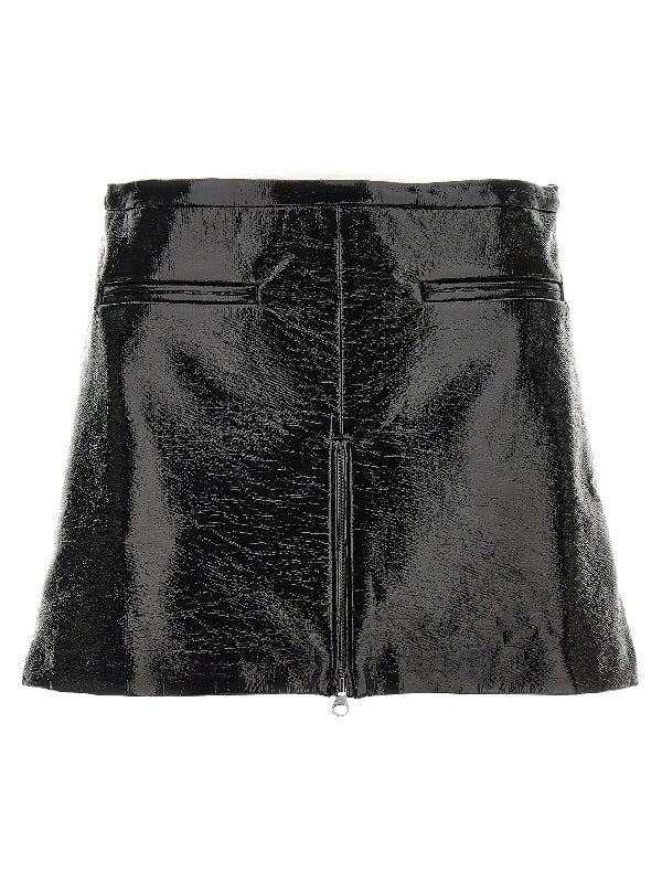 Zip Detail Mini Skirt