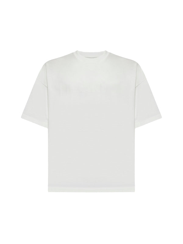 White Cotton Short Sleeve
  T-Shirt