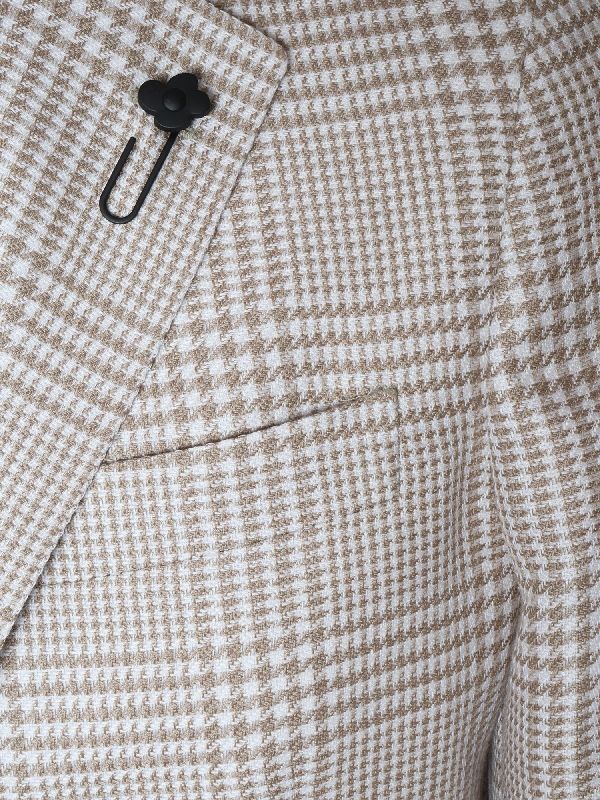 Boutonniere Check Single Jacket