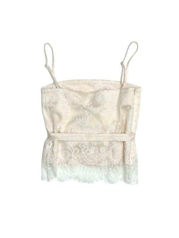 Double-Layered Lace Tank Top