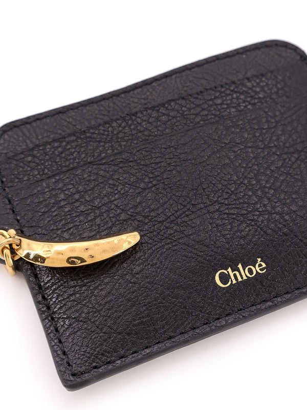 Banana Charm Logo Leather Card Wallet