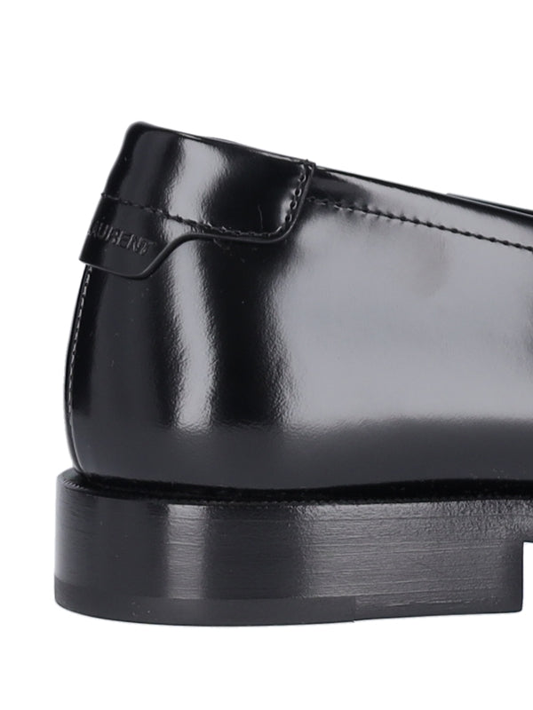 Saint Laurent Black Penny Loafer