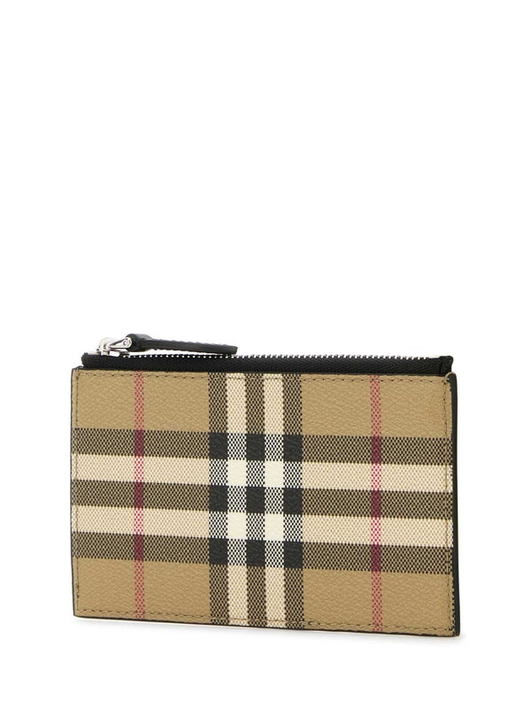 Vintage Check Card Wallet