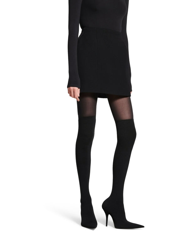 WOMEN`S HOURGLASS MIDI SKIRT IN BLACK Skirts