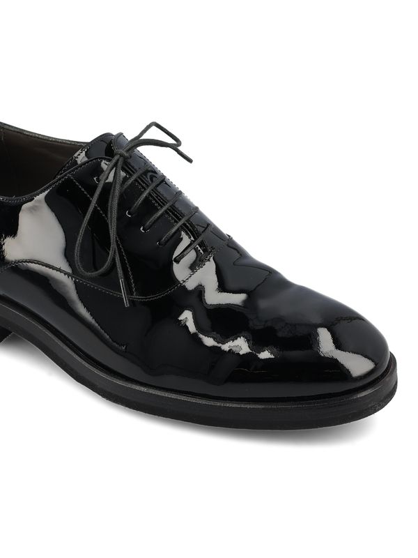 Black Calfskin Lace-up Shoes