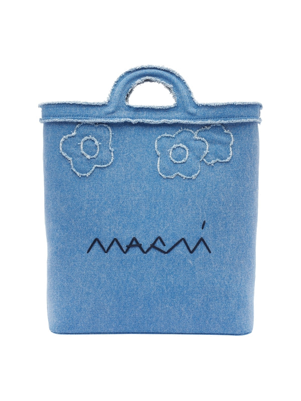 Tropicalia Denim Tote Bag