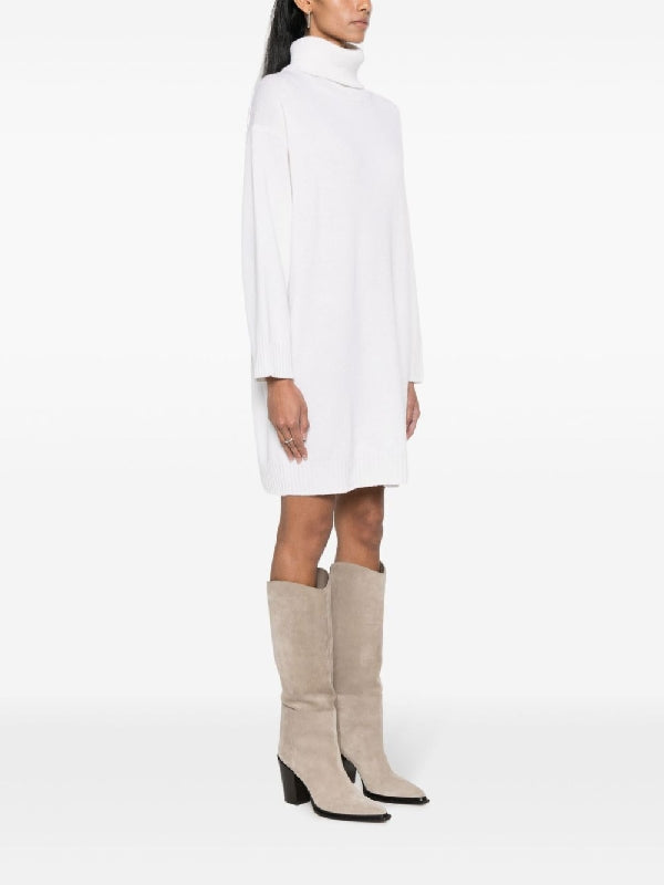 Turtleneck Cashmere Knit Dress