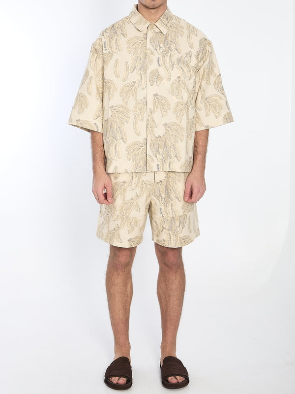 Aloe Printing Cotton Shorts