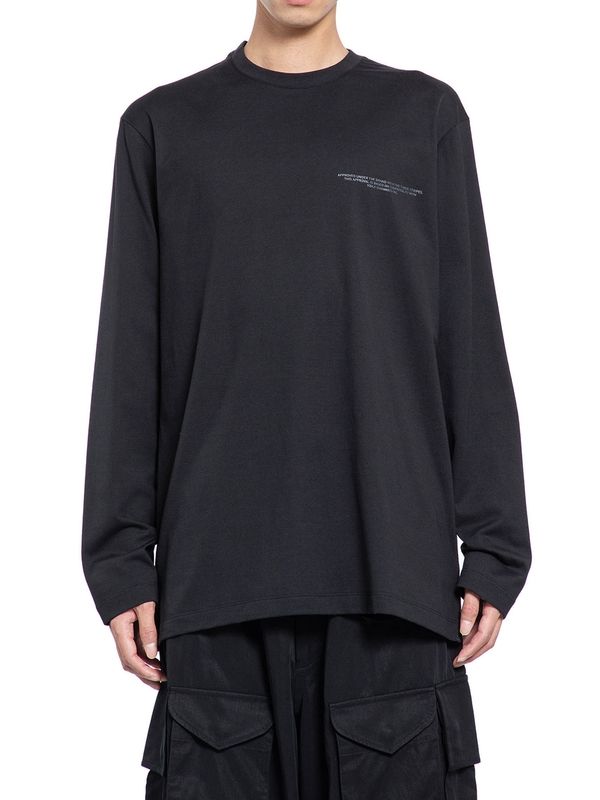 Y-3 - Reflective logo t-shirt Long Sleeve - Jente
