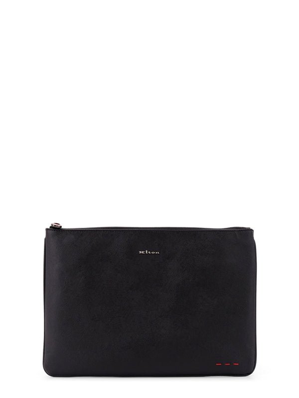 Kiton Black Clutch Bags