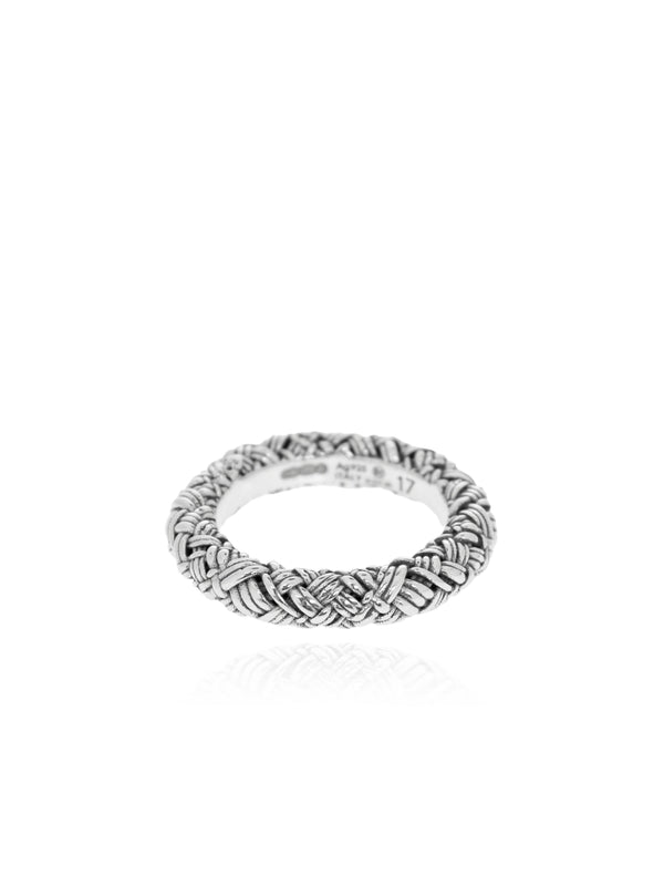 Braid Silver Ring