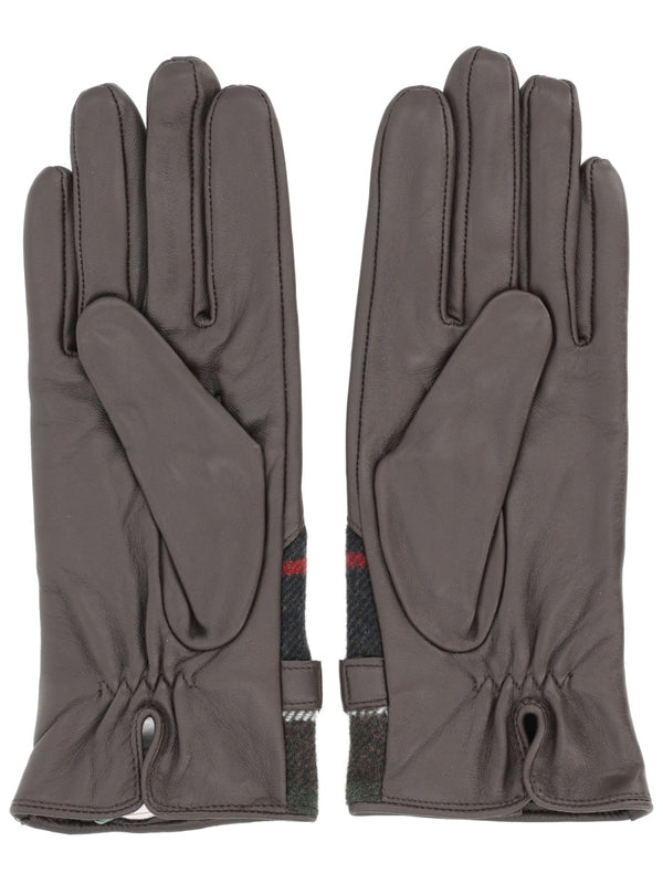 Barbour Brown Leather Gloves