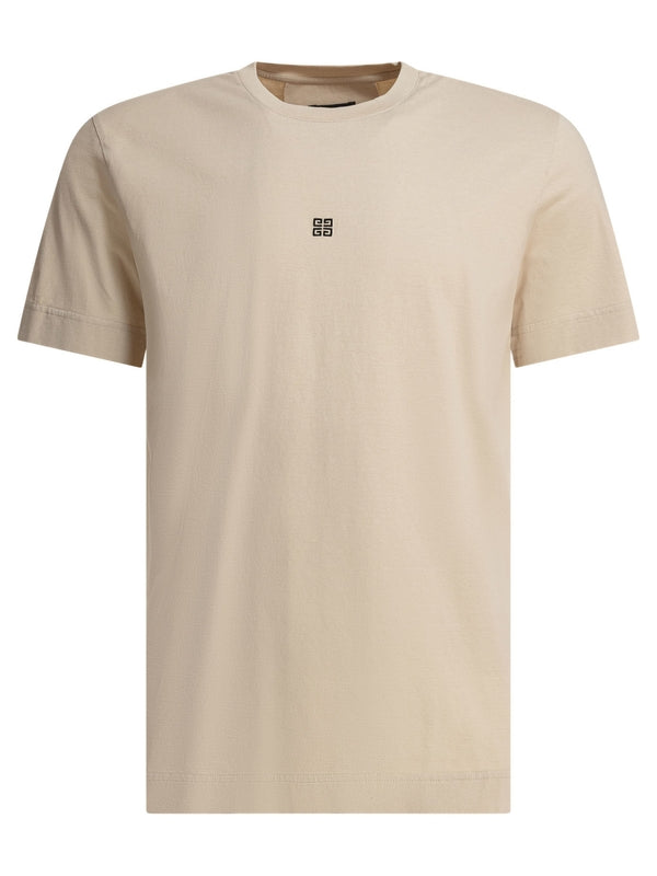 4g Logo Embroidery Cotton Short Sleeve T-shirt