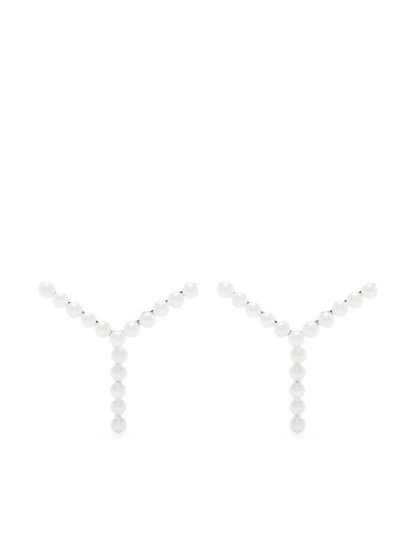 Y Project Silver Earrings