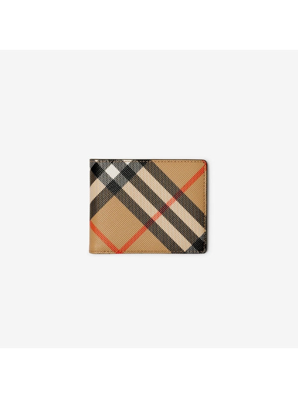 Vintage Check Bifold Wallet