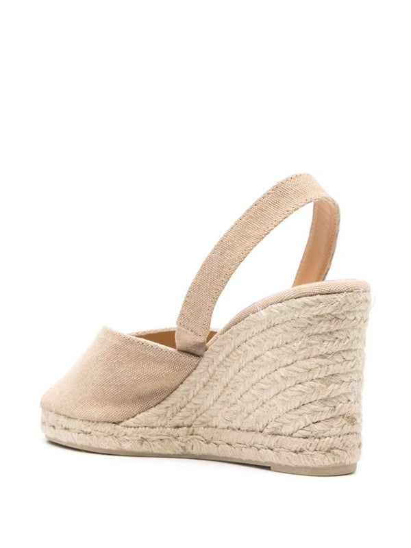 Castaner Beige Wedge Sandals