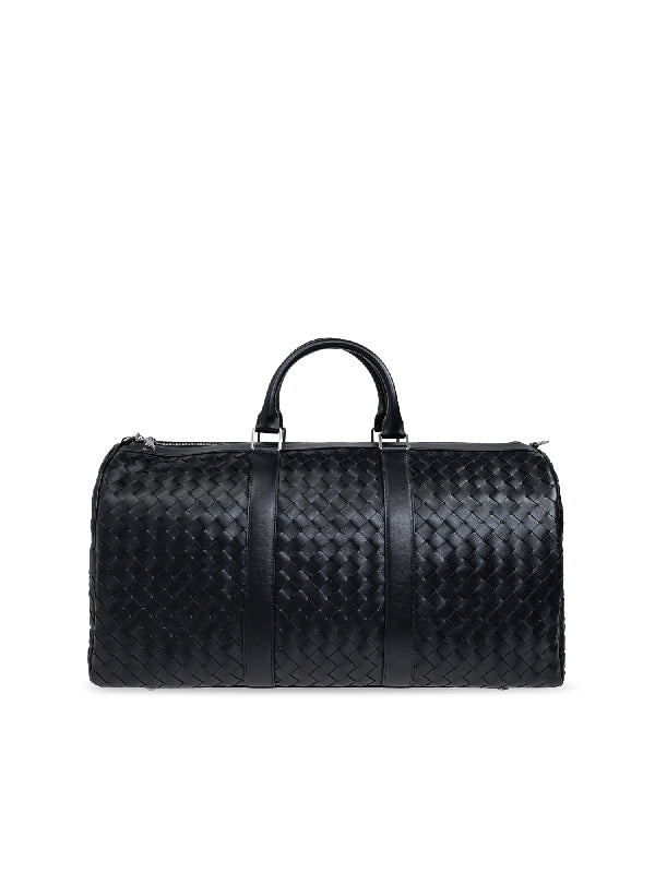 Intrecciato Leather Duffel Bag