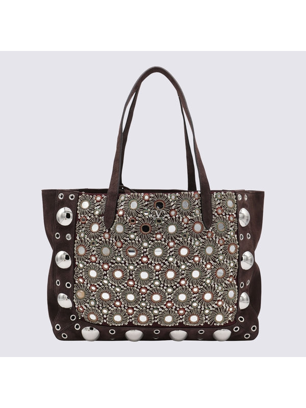 Valentino Brown Tote Bags