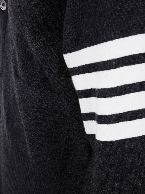 4-Bar Armband Cashmere Cardigan